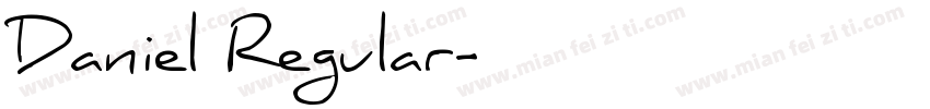 Daniel Regular字体转换